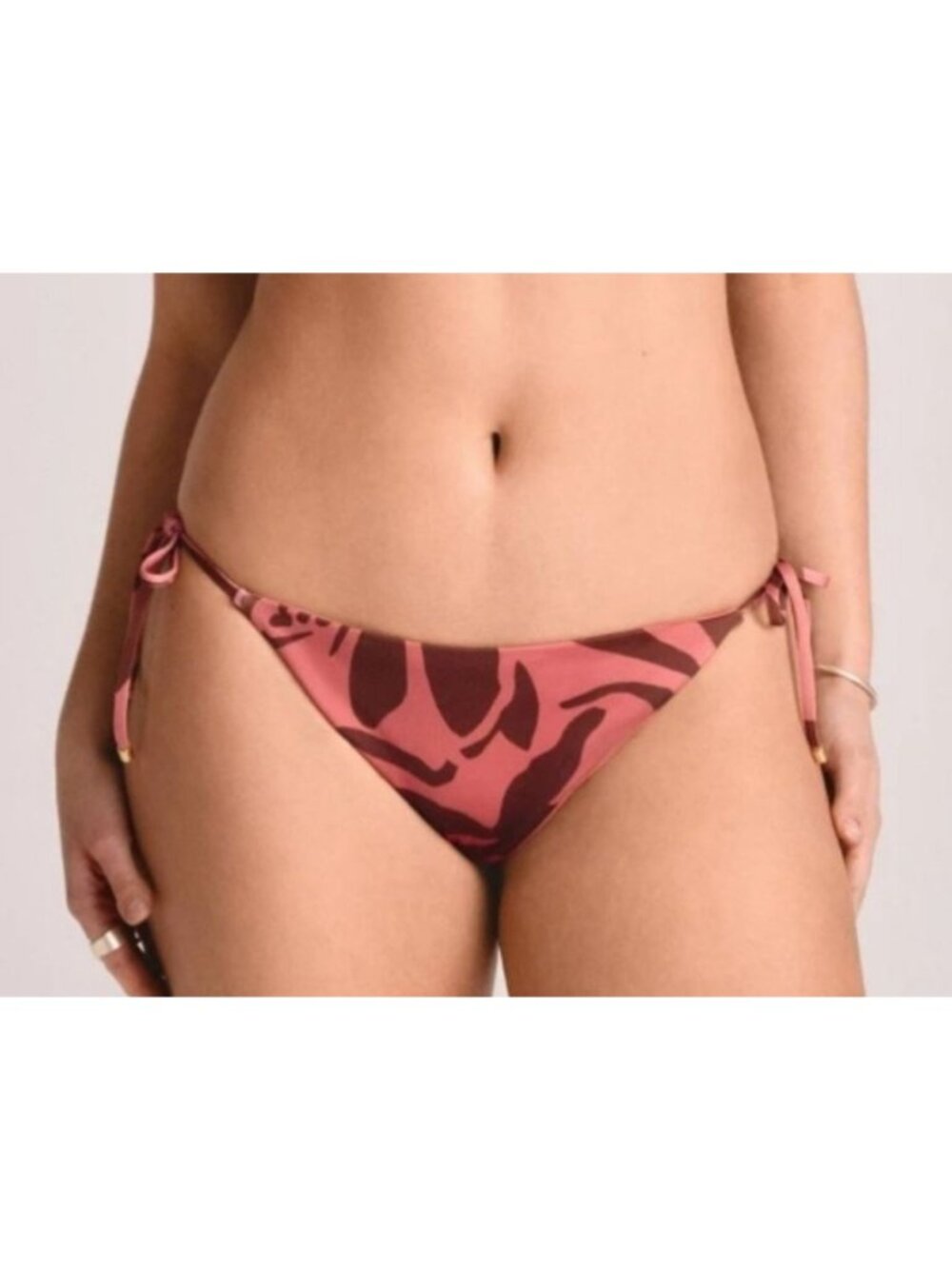 NWT Vitamin A Tropical Tie Side Bikini Bottom Size Small Low Rise Cheeky Swim
